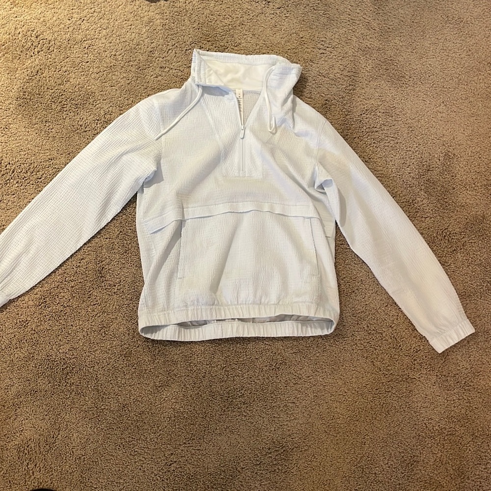 Lululemon Light Blue Half Zip Up with Pocket